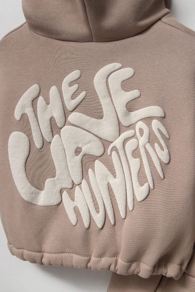 Sırt Baskılı Unisex Çocuk Sweat Eşofman Takımı 8175 - VİZON