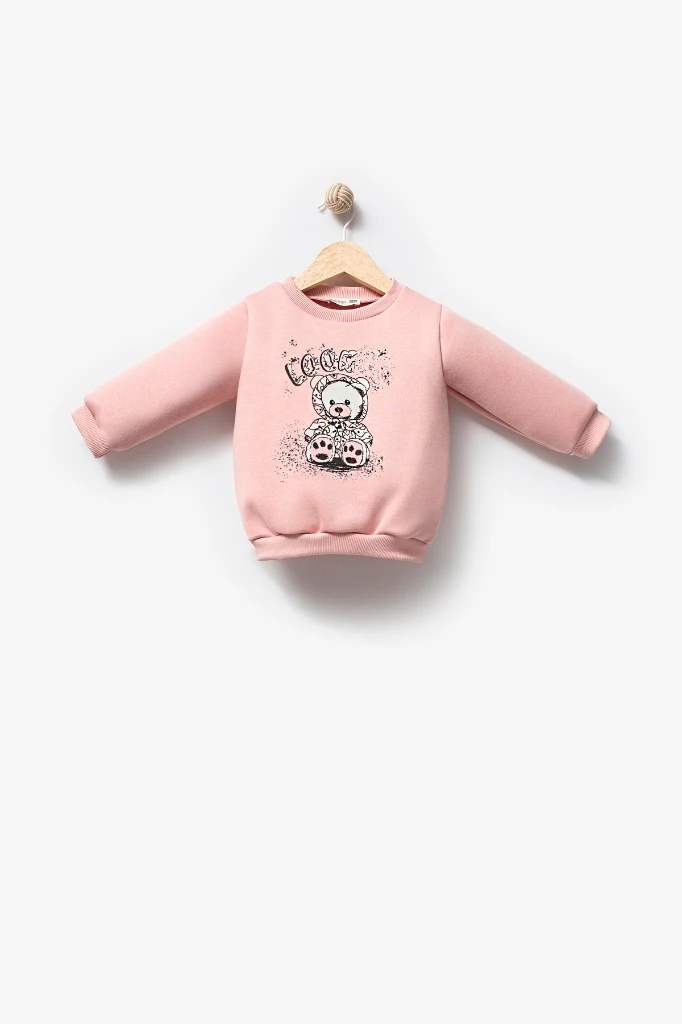 Şişme Yelekli Kuzu Astarlı Mikro Cepli Kız Takım 8266 - BEJ