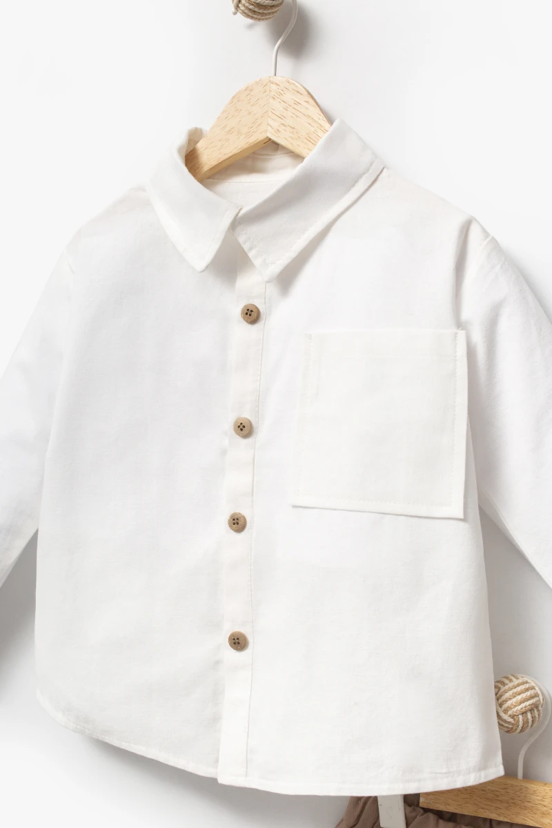 Modern Classic 2'li Bayramlık & Hediyelik Erkek Bebek Takımı 9080 - EKRU