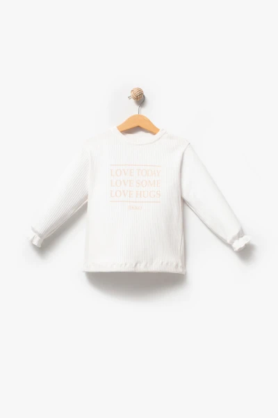 3'lü Kapüşonlu Kız Bebek Mont & Pantolon Bayramlık Takım 9083 - BEJ