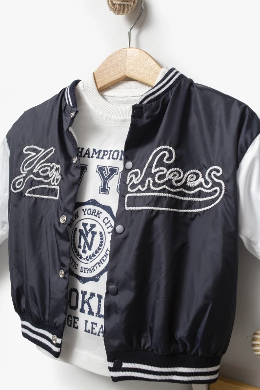 Neko Baby College Üçlü Bebek Takımı 1004 - LACİVERT