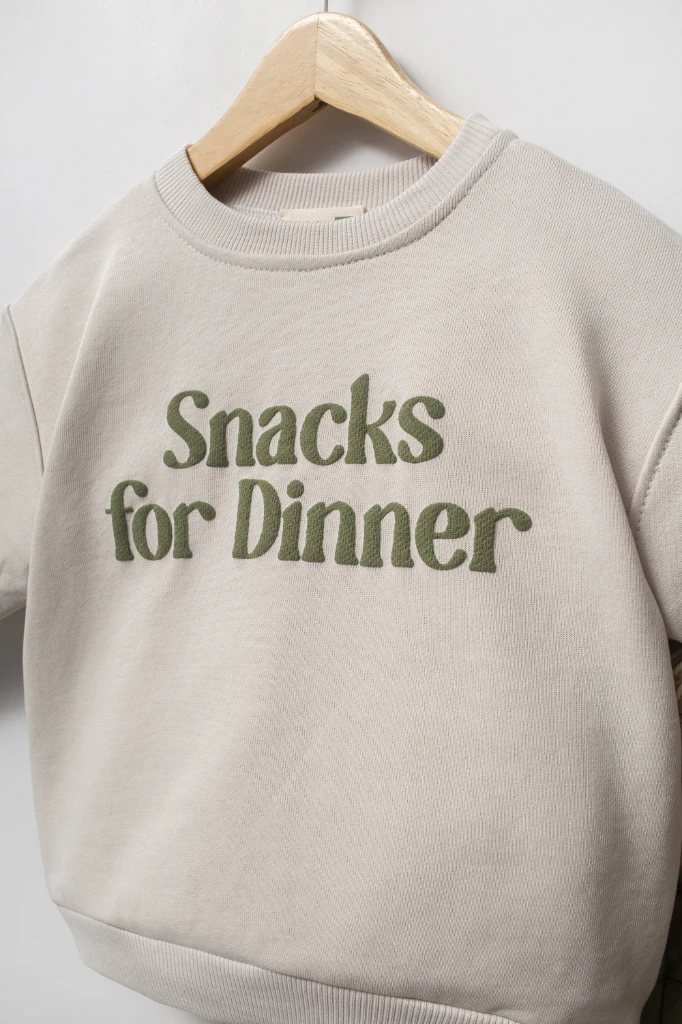 Sweatshirt ve Pantolon İkili Çocuk Kombini 9078 - YEŞİL