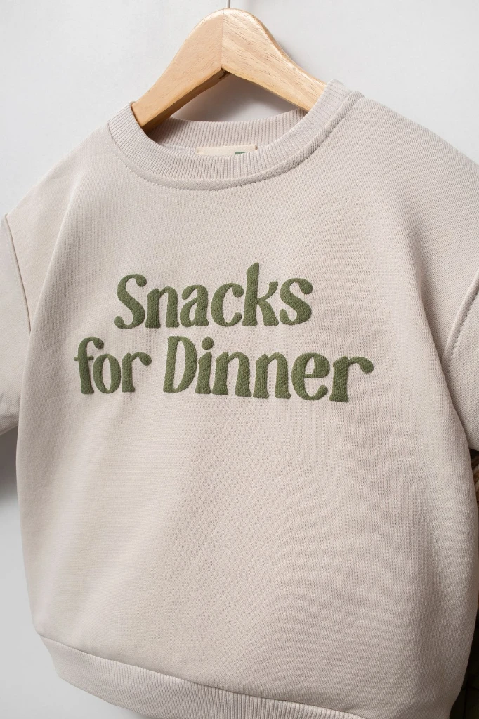 Sweatshirt ve Pantolon İkili Çocuk Kombini 9078 - YEŞİL