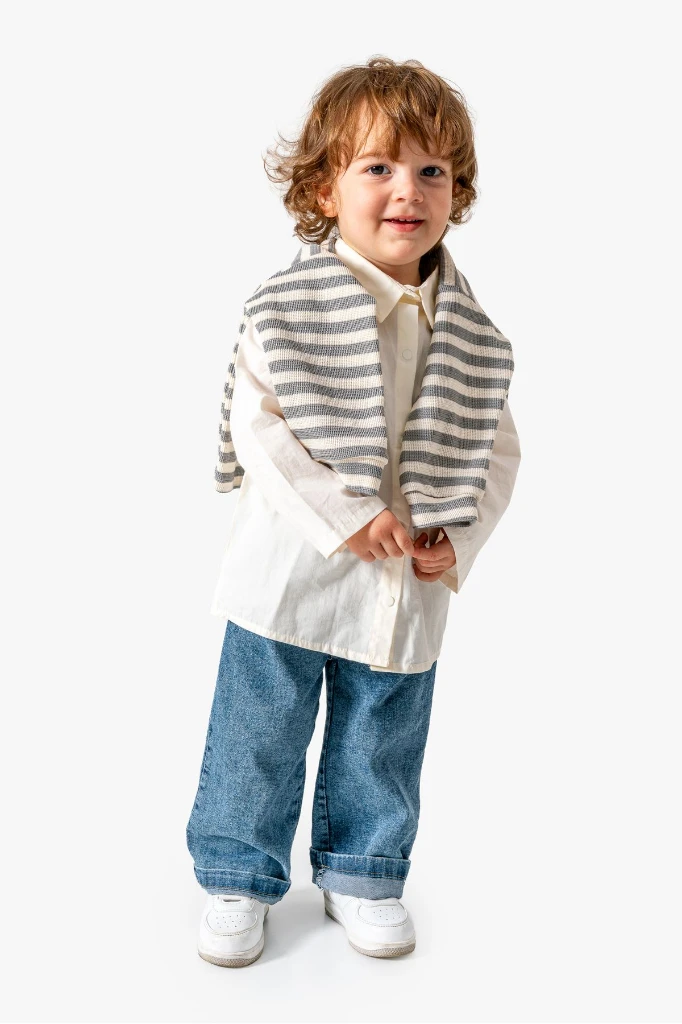 Gömlek Sweat Pantolon Takımı 9071 - GRİ