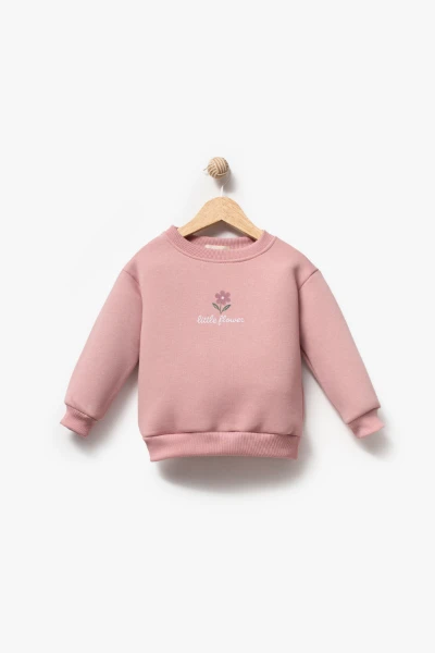 Çiçek Desenli 3’lü Bebek Takım 8170 - PEMBE