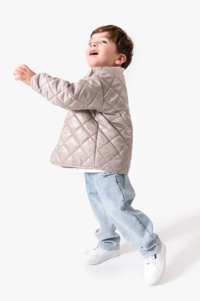 Kapitone Basic Bayramlık 3'lü Erkek Mont Takımı 9082 - GRİ