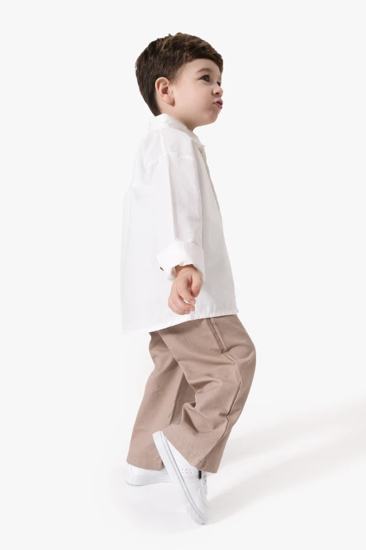 Modern Classic 2'li Bayramlık & Hediyelik Erkek Bebek Takımı 9080 - EKRU