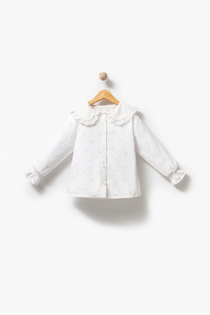 Dantel Yaka Yelekli 3'lü Bebek Takımı 9086 - PEMBE