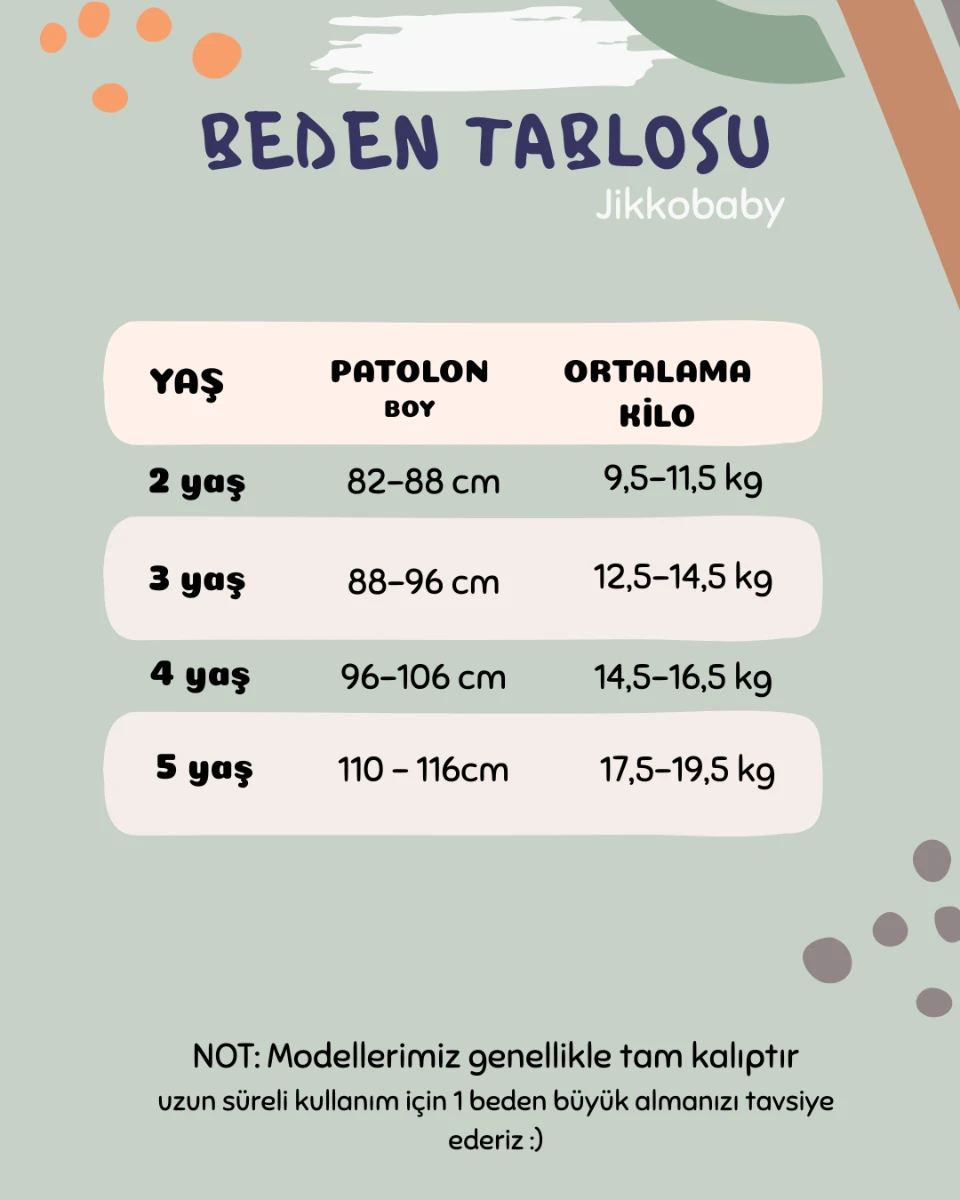 Çizgili Örme 3'lü Pantolon 3710 - ÇOK RENKLİ