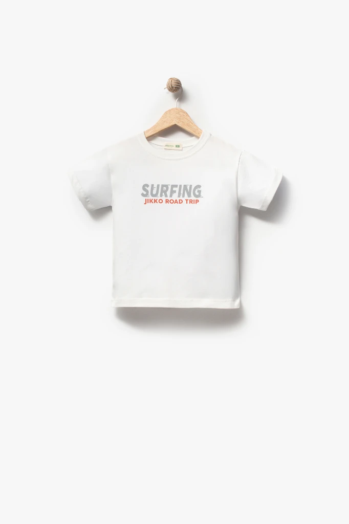 Kot Gömlek Kot Şort ve T-shirt 3lü Erkek Çocuk Takım 3701 - KOYU GRİ